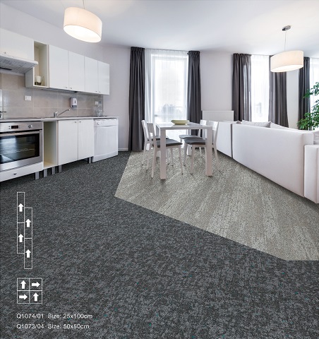Multi-level Loop Tufted Carpet Tile